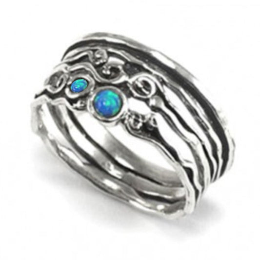 Silver Ring with Opal