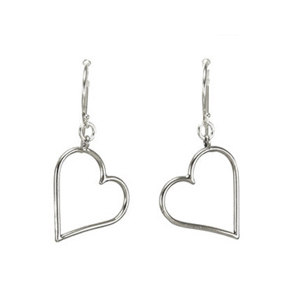 Silver Heart Earrings