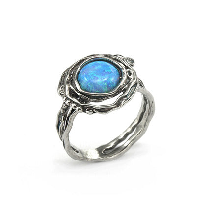 Silver Ring with Opal