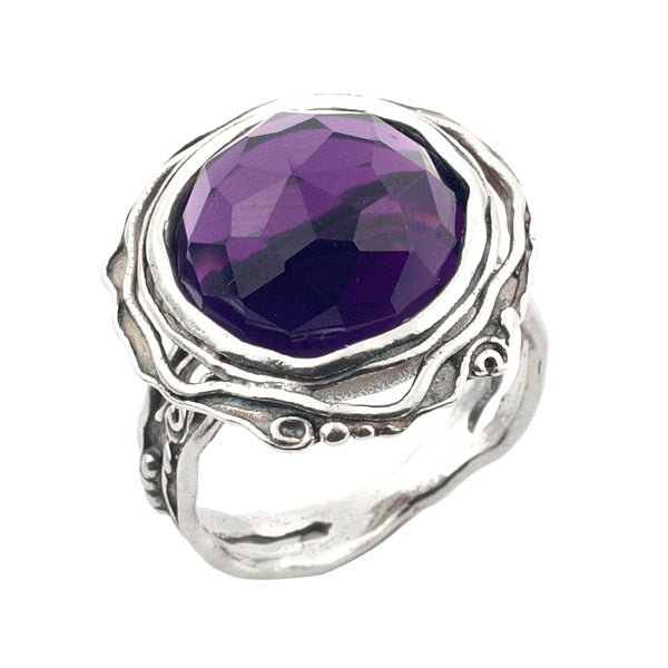 Silver Ring with Amethyst