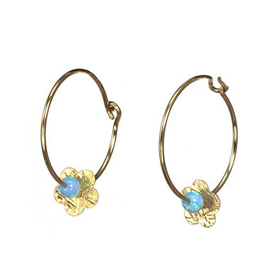 Goldfilled Earrings with Opal