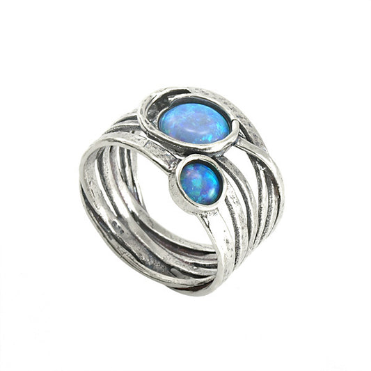 Silver Ring with Opal