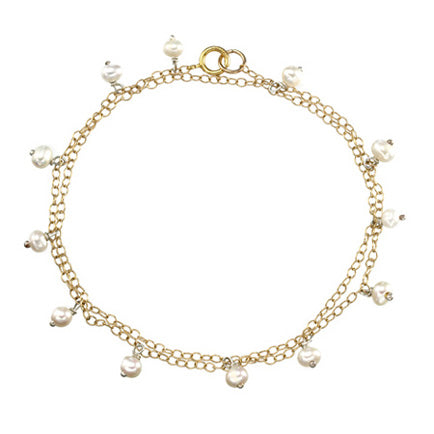 Goldfilled Bracelet with Pearls