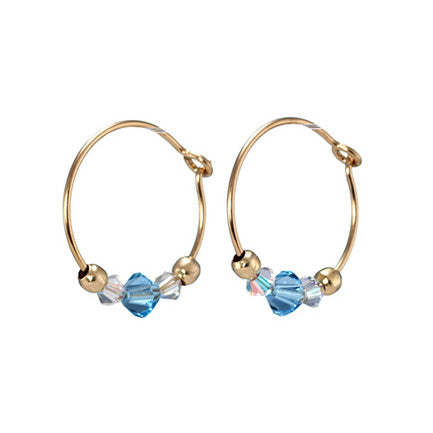 Goldfilled Earrings with Glass