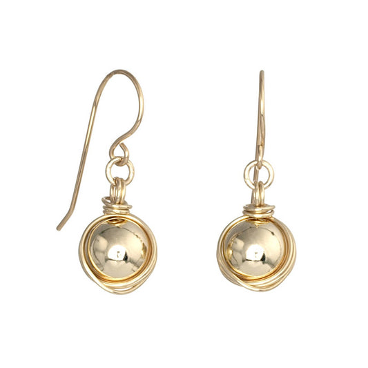 Gold Filled Earrings with Gold Filled Ball