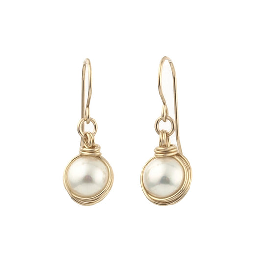 Goldfilled Earrings with Pearls