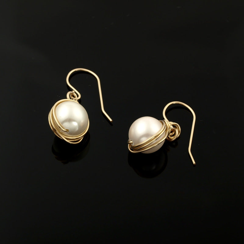 Goldfilled Earrings with Pearls