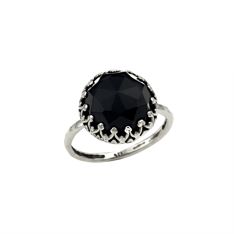 Silver Ring with Onyx