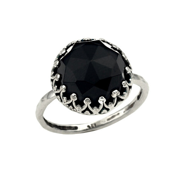 Silver Ring with Onyx