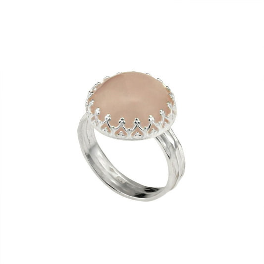 Silver Ring with Rosequartz