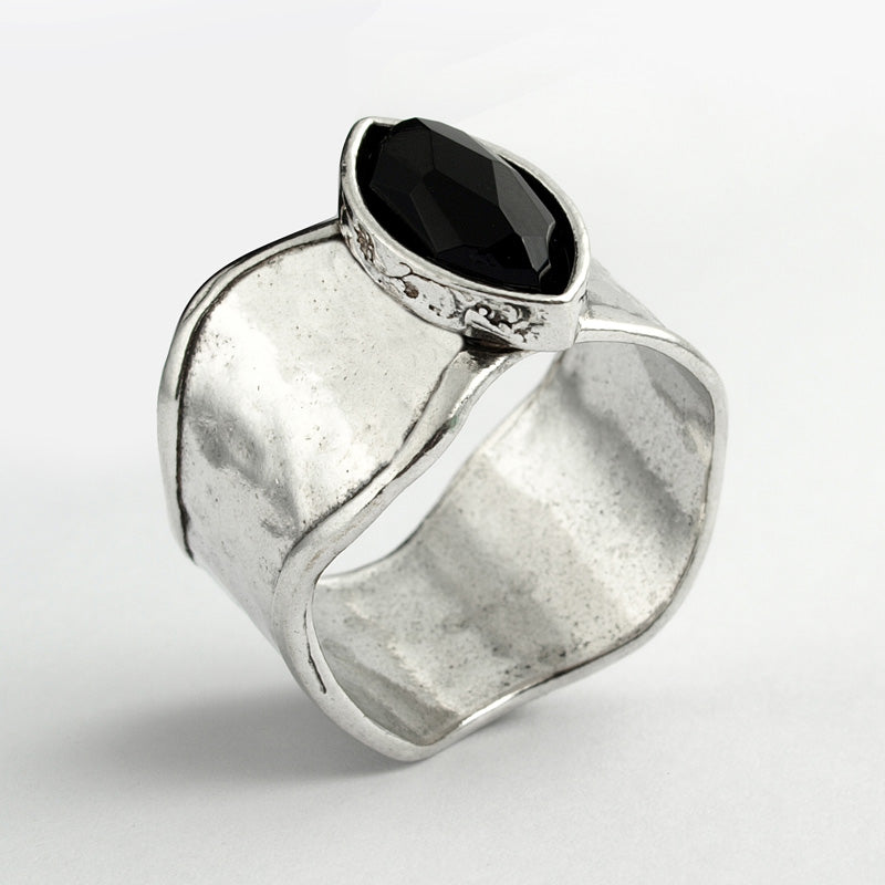 Silver Ring with Onyx