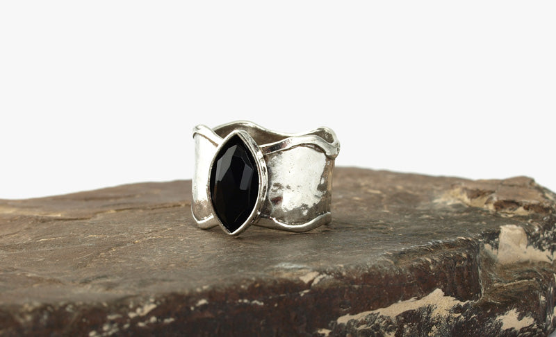 Silver Ring with Onyx