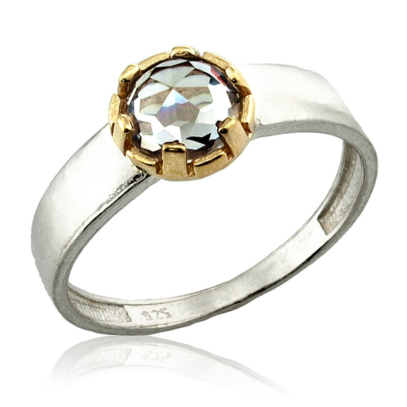 14K Gold and Silver Ring