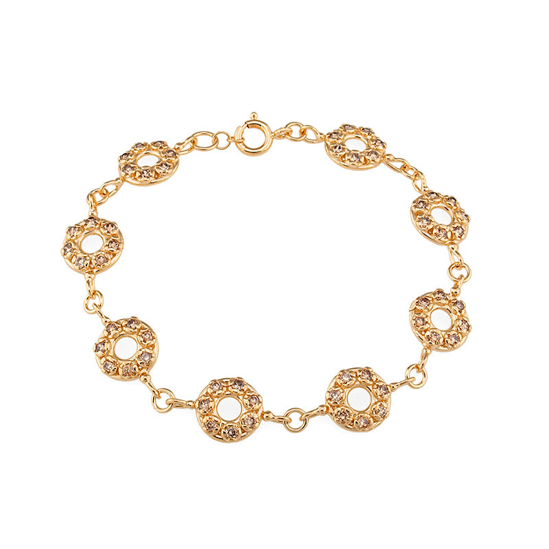 Gold filled bracelet with Zircon