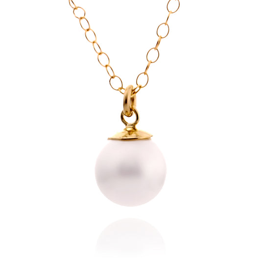 Gold Filled Necklace with Pearl