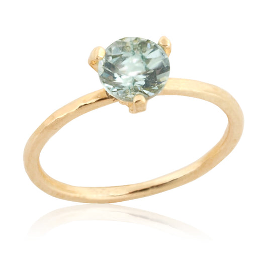 Gold Filled Ring with Aquamarine