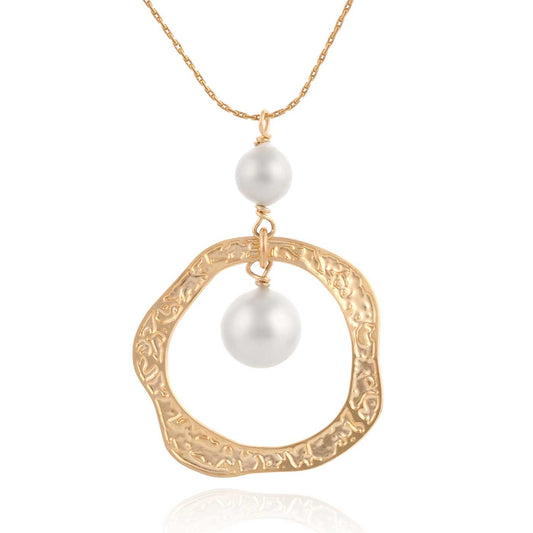 Gold Filled Necklace with Pearl