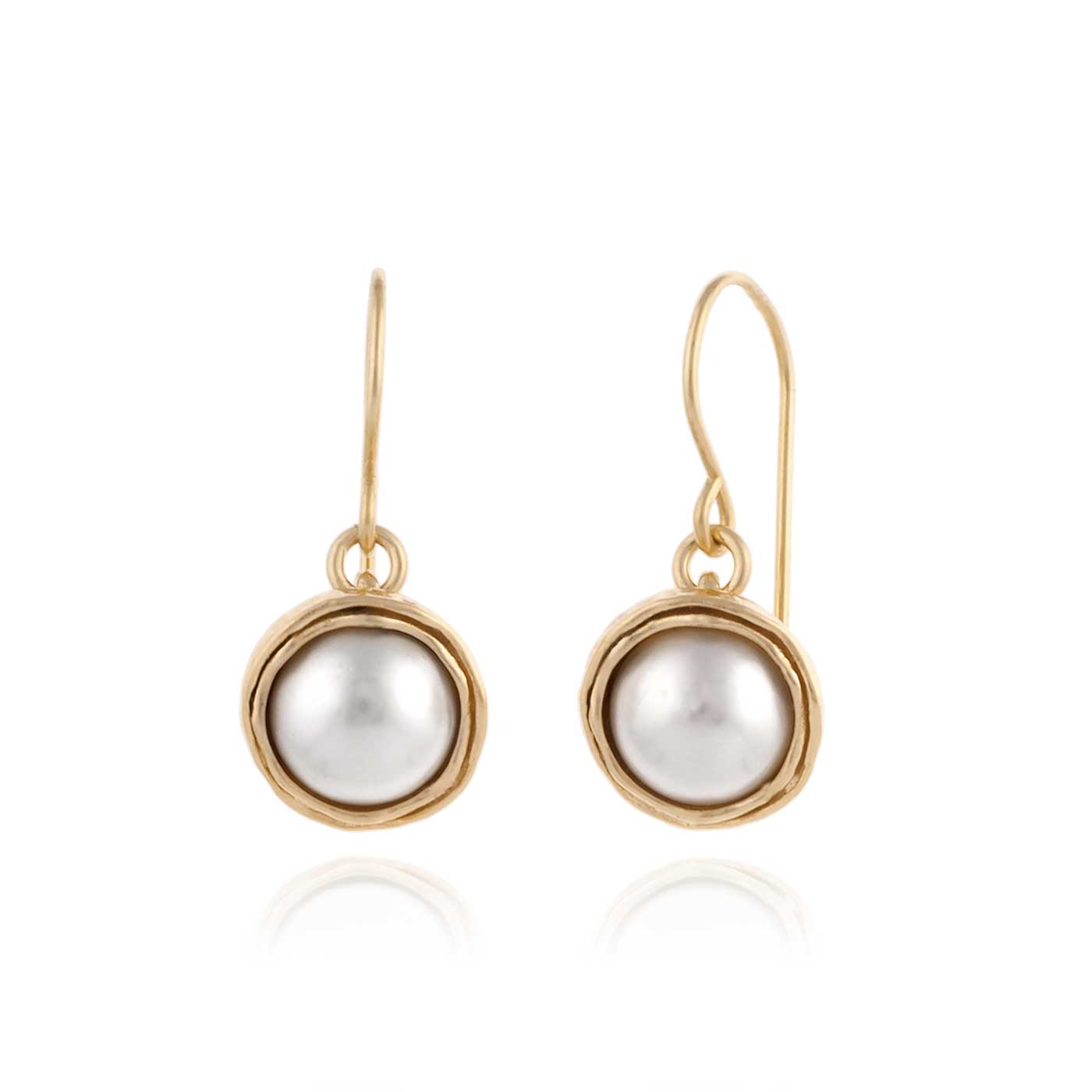 Gold Filled Earrings with Pearl