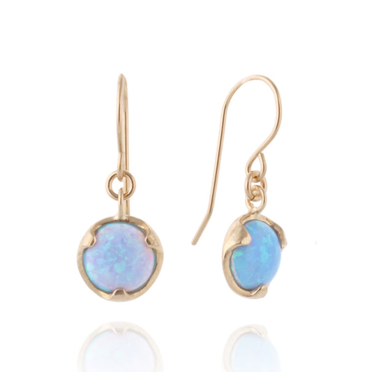 Gold Filled Earrings with Opal