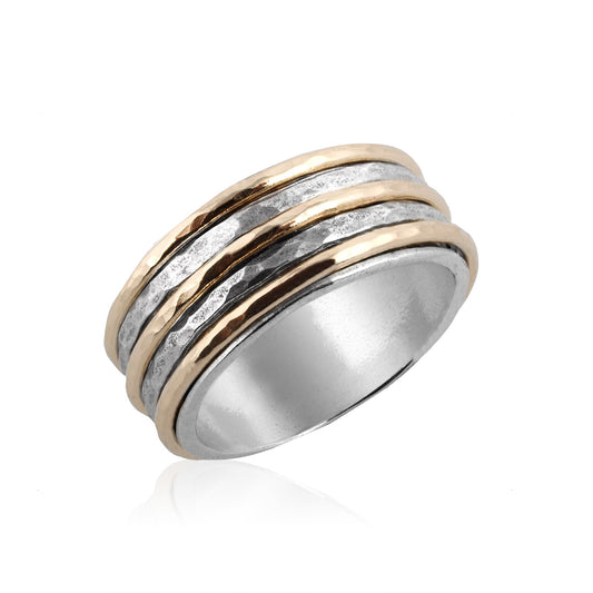 Silver and Gold Filled Spinning Ring