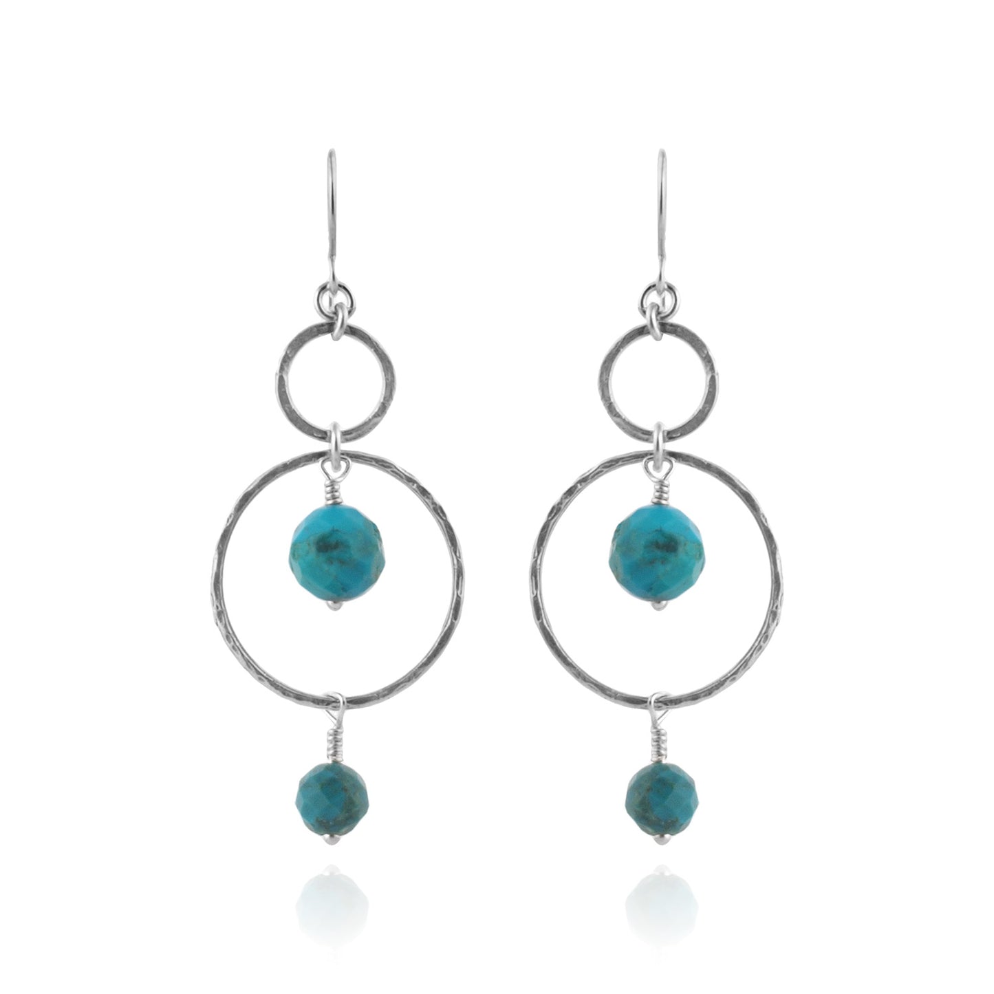 Silver Earrings with Turquoise