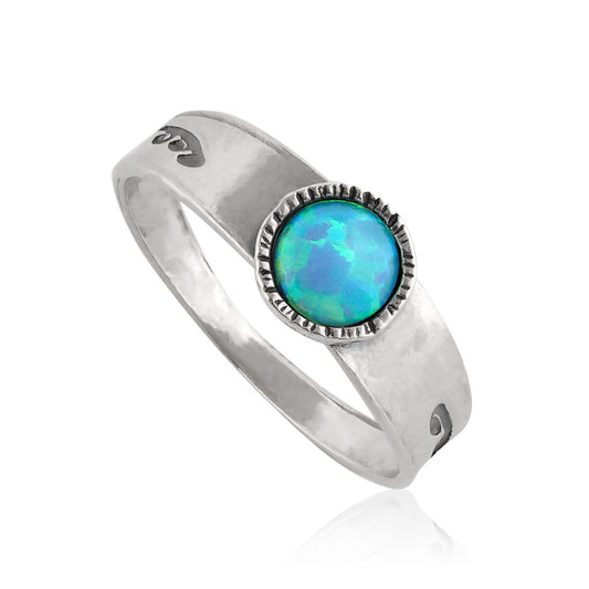 Slver Ring with Opal