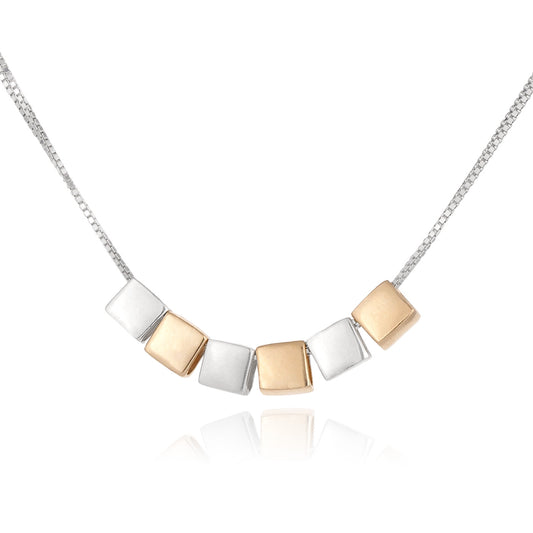 Silver And Gold Filled Necklace