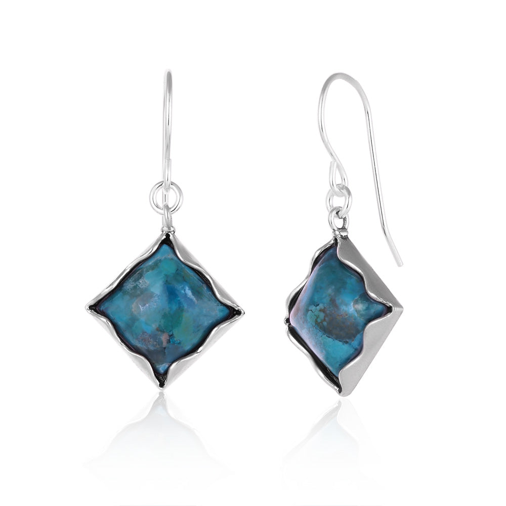 Silver Earrings with Turquoise