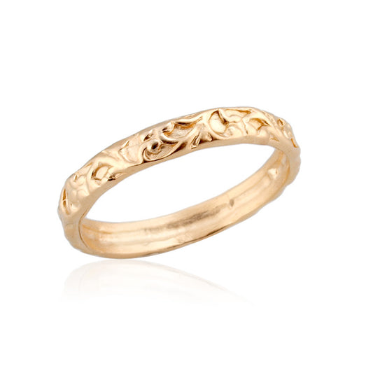 Gold plated ring