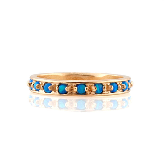 Gold plated ring, opal