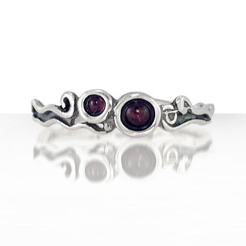 Silver Ring with Garnet