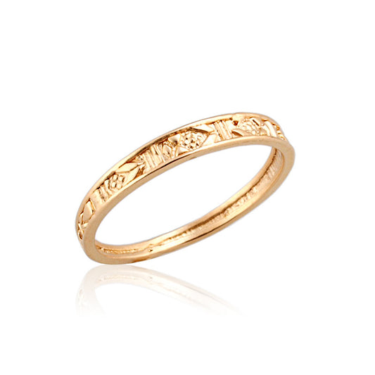 Gold plated ring