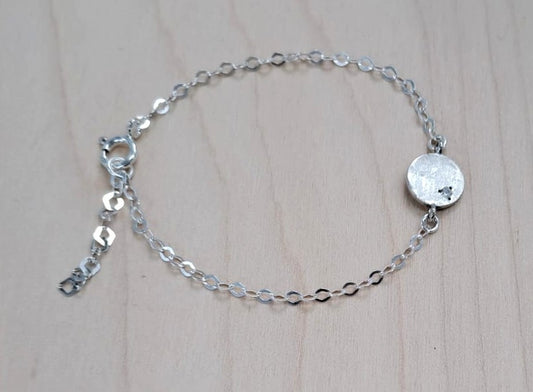 SILVER BRACELET, CZ 2.0MM