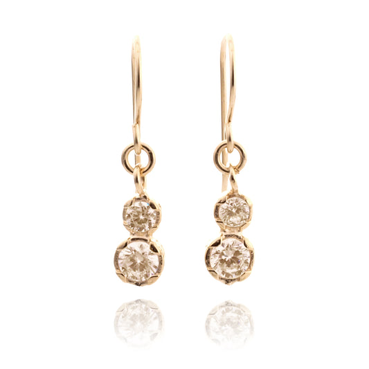 GF Earrings with  Zircon