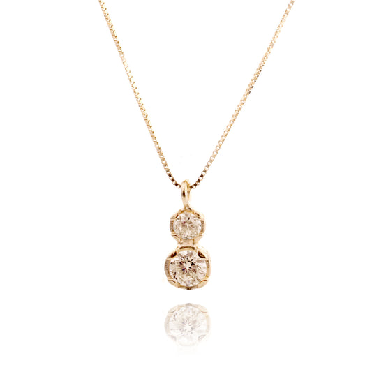 GF Necklace with Champagne Zircon