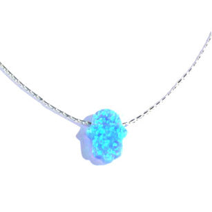 Opal Star of David Necklace