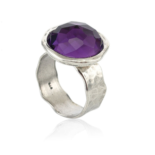 Silver Ring with Amethyst