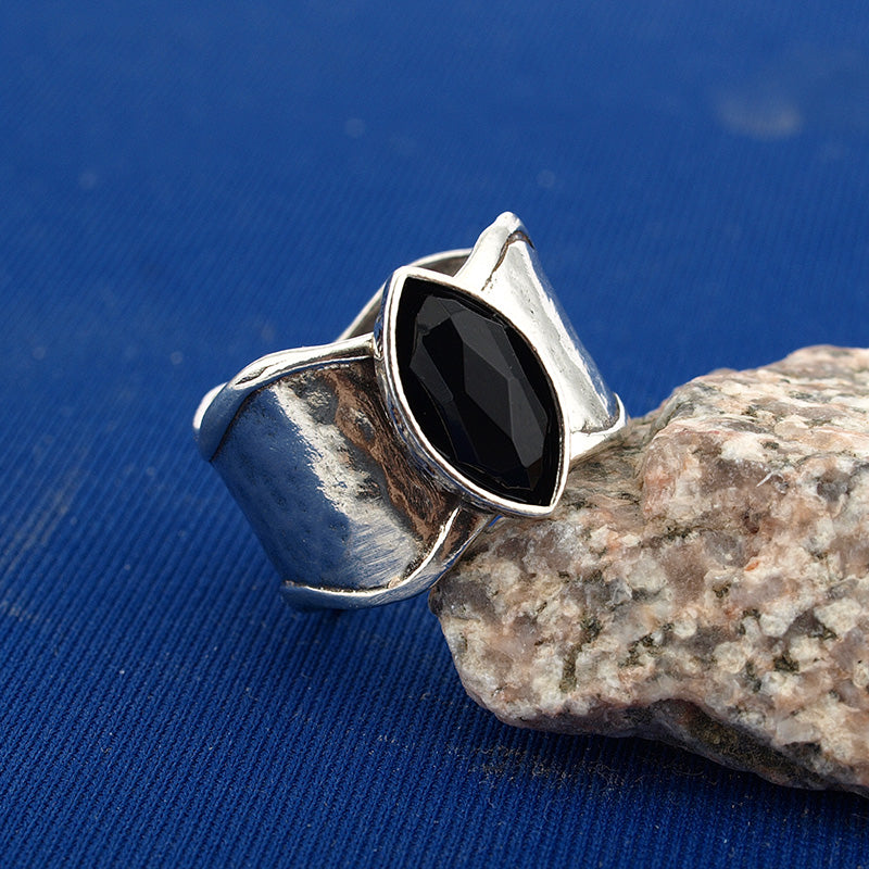 Silver Ring with Onyx