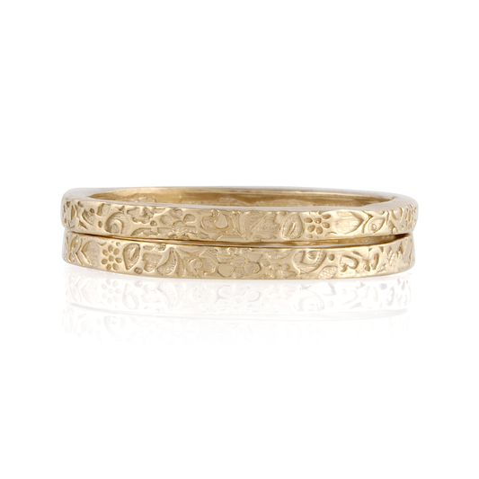 14K Gold Stack Rings