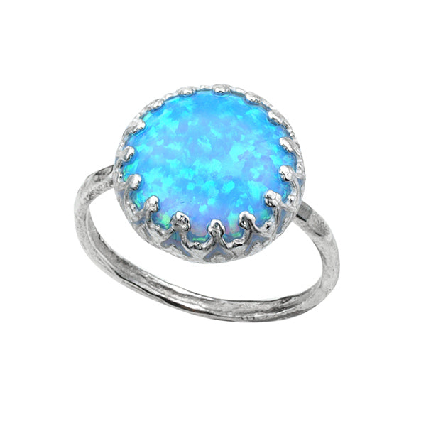 Silver Ring With Opal