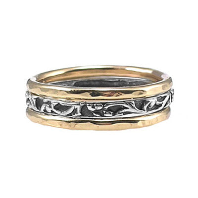 Silver and Goldfilled Stack Ring