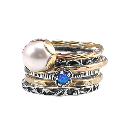Silver and Goldfilled Stack Ring